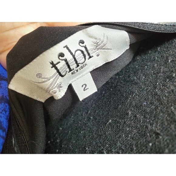 Tibi Multicolor 100% Silky One Shoulder Dress - Picture 8 of 12